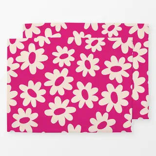 Tischset Flower Pattern Pink