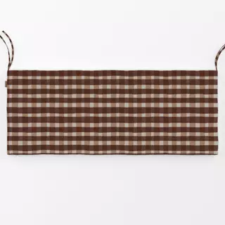 Bankauflage Flower Fall Checks red