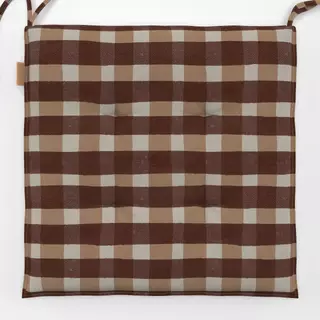 Sitzkissen Flower Fall Checks red