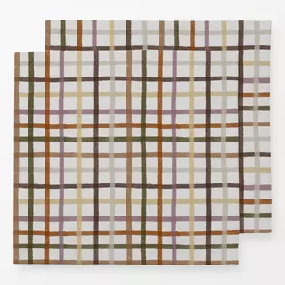 Servietten Flower Fall Checks Small