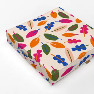 Bodenkissen Leaf Pattern