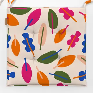 Sitzkissen Leaf Pattern