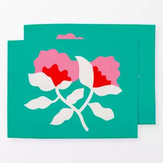 Tischset Sweet Flower Pink Red
