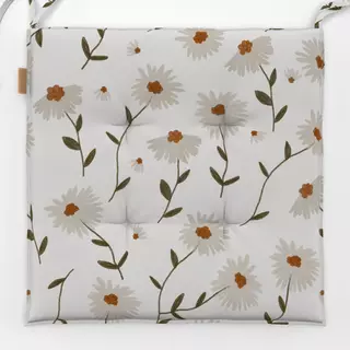 Sitzkissen Flower Fall White Star Pattern