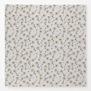 Tischdecke Flower Fall White Star Pattern