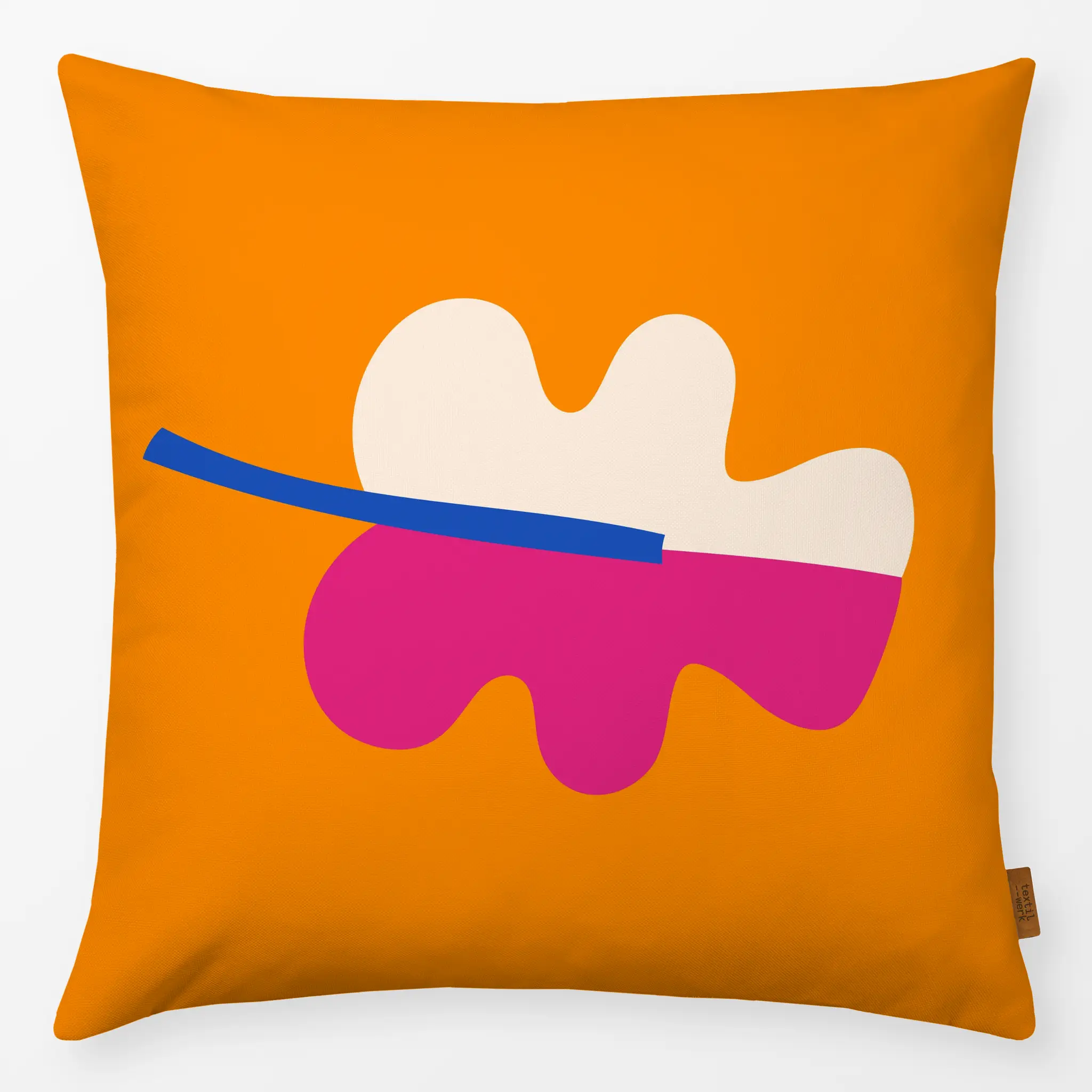 Kissen Kissen Pop Leaf Orange