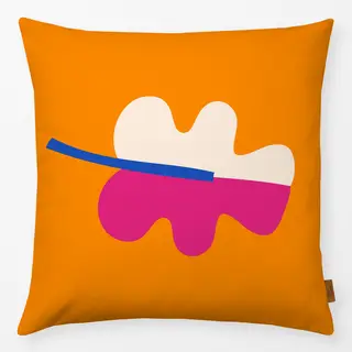 Kissen Pop Leaf Orange