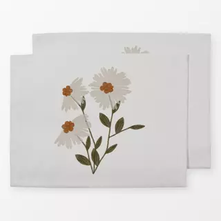 Tischset Flower Fall White Star