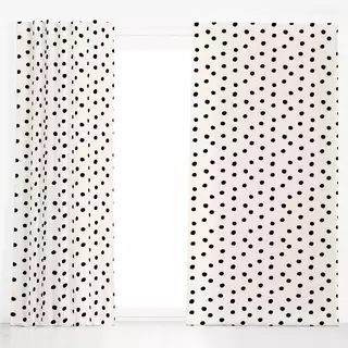Dekovorhang Power Dots black