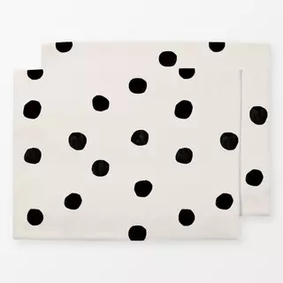 Tischset Power Dots black