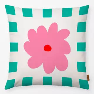 Kissen Sweet Flower Pink Squares