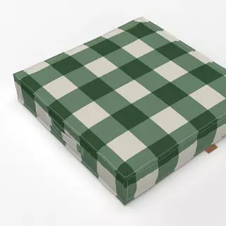 Bodenkissen Spring Thing Checks green