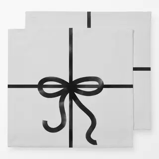 Servietten Holly Jolly Present black