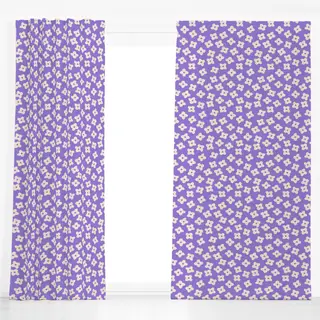 Dekovorhang Good Day Flowers Violet