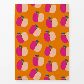 Geschirrtücher Apple Pattern Orange