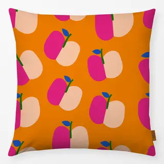 Kissen Apple Pattern Orange