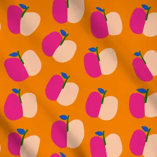 Meterware Apple Pattern Orange
