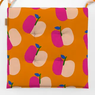 Sitzkissen Apple Pattern Orange