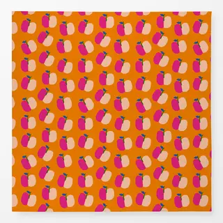 Tischdecke Apple Pattern Orange