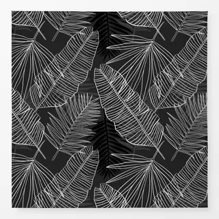 Tischdecke Tropicalia Regenwald Schwarz