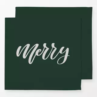 Servietten Merry Weihnachtsgrün