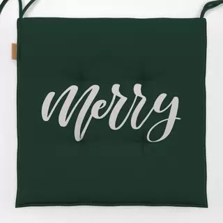 Sitzkissen Merry Weihnachtsgrün