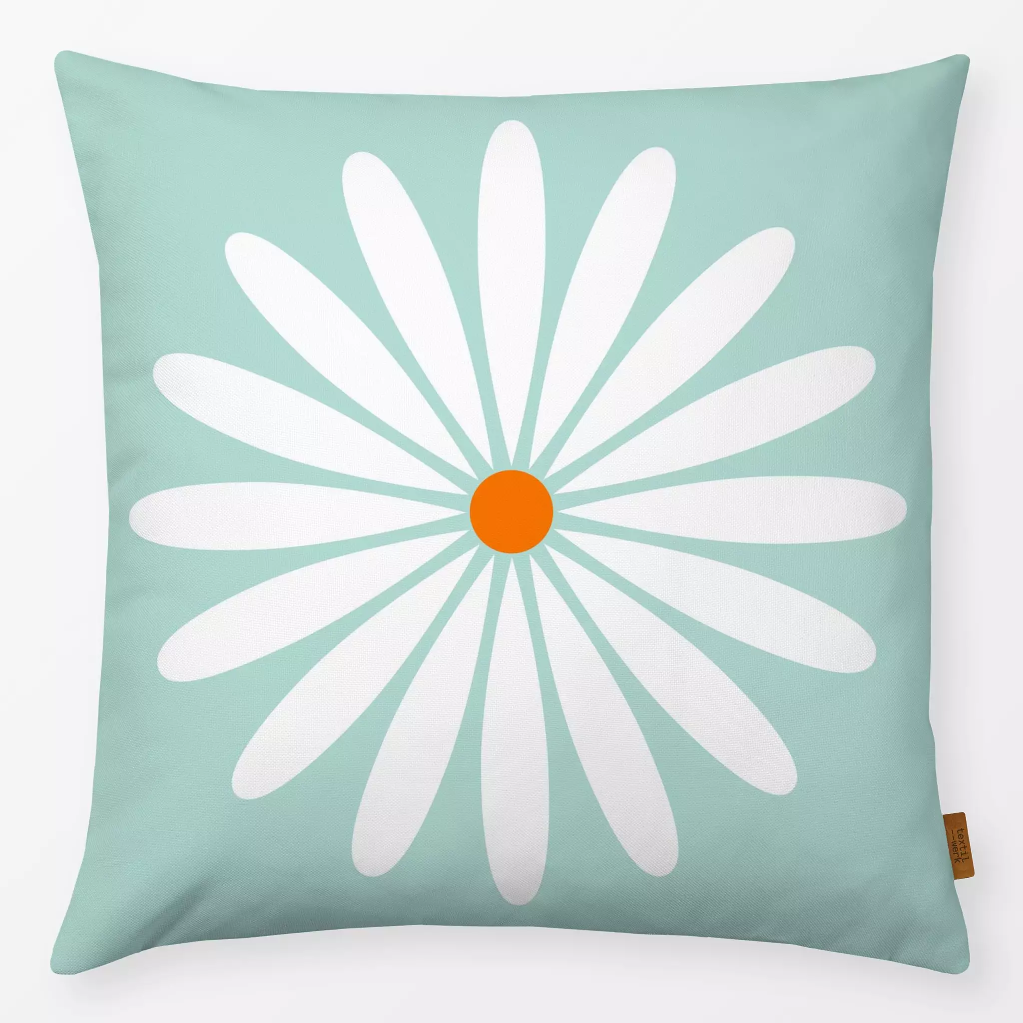 Kissen Daisies Meadow - Blumen & Florales, Sommer, Pflanzen & Botanik - von „Uta Naumann"; minimal, abstrakt, Blumen, Garten...