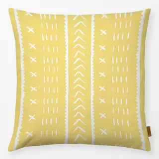 Kissen Boho Muster Sommer Gelb