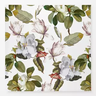 Tischdecke Vintage Magnolien Blüten