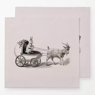 Servietten Osterhase auf Tour
