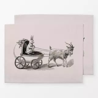 Tischset Osterhase auf Tour