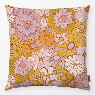 Kissen Retro Sommer Blumen 1