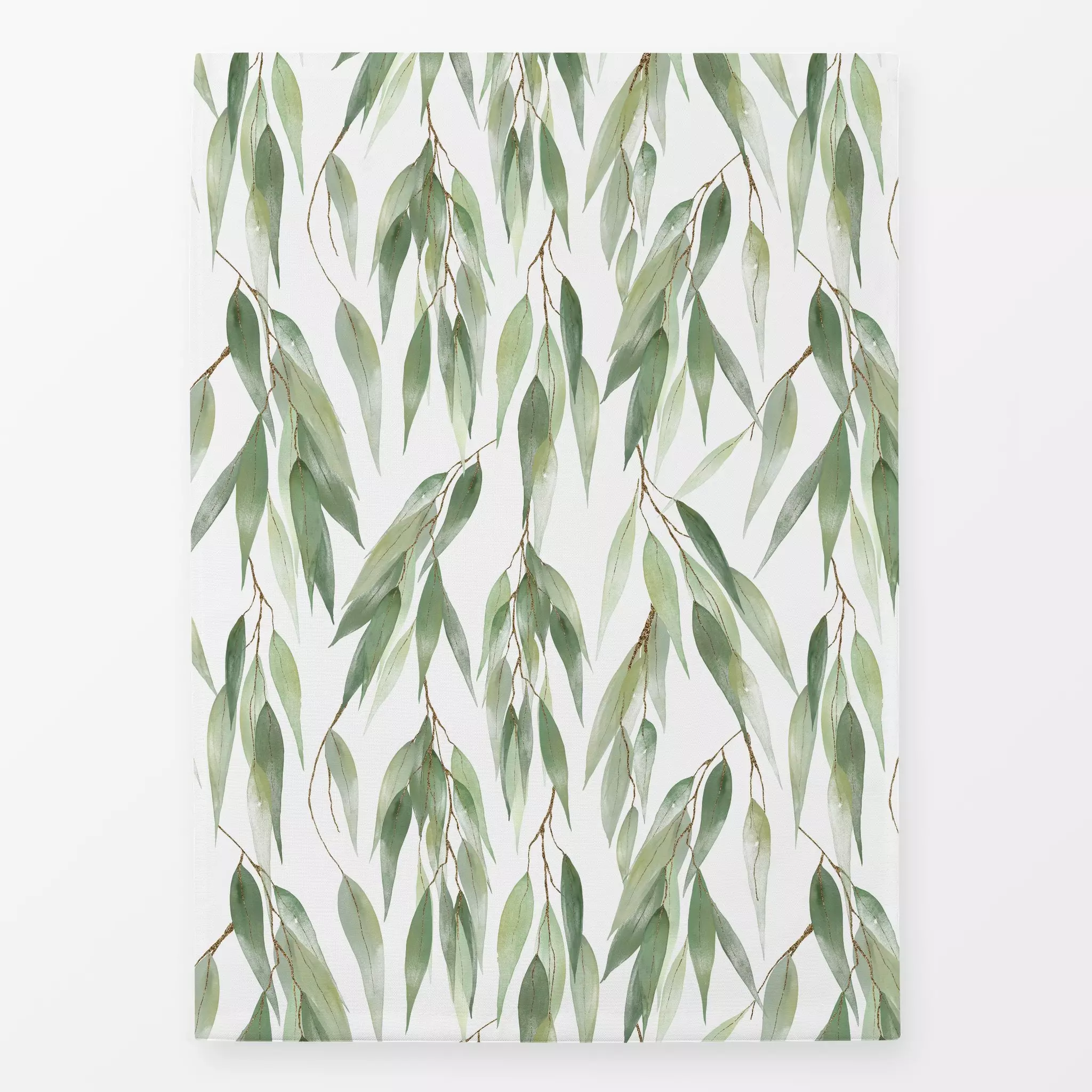 Geschirrtücher Eucalyptus Watercolor Muster - Blumen & Florales, Pflanzen & Botanik - von „Uta Naumann"; Muster, Blatt, Blät...