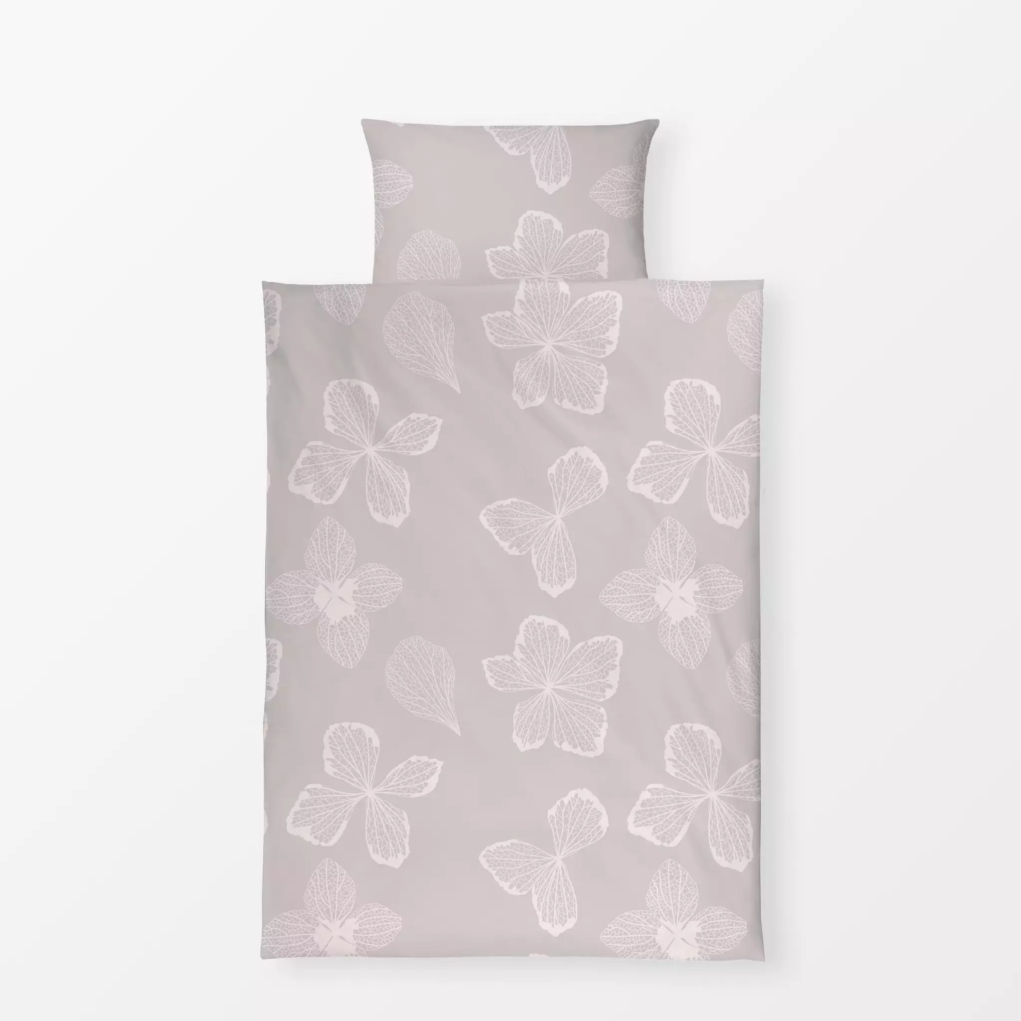 Bettwäsche Hortensien Blüten - Blumen & Florales, Pflanzen & Botanik - von „Uta Naumann"; boho, Blatt, Blumen, Blätter, Blüt...