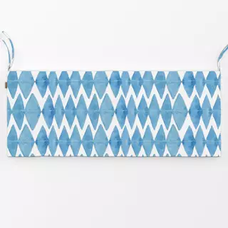 Bankauflage Blau Weiße Rhomben