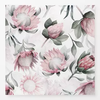 Tischdecke Pastel Protea Muster