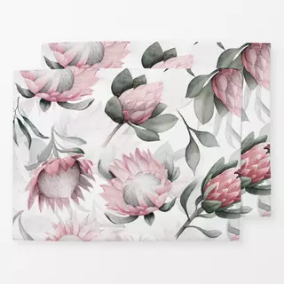 Tischset Pastel Protea Muster