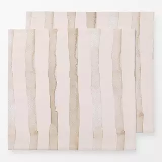 Servietten Streifen Blush Terrakotta
