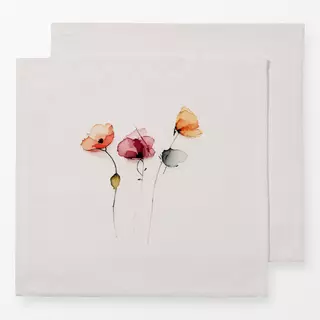 Servietten Watercolor Poppies 4