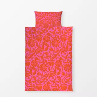 Bettwäsche Sommer Blumen Pink 5
