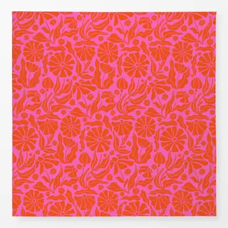 Tischdecke Sommer Blumen Pink 5