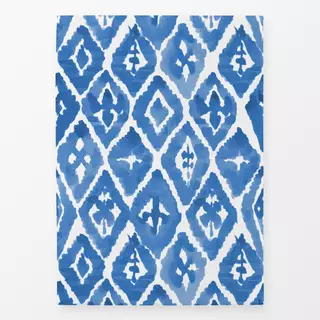 Geschirrtücher Shibori Blaue Rhomben