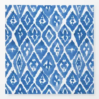 Tischdecke Shibori Blaue Rhomben
