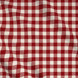Meterware Weihnachtskaro Rot