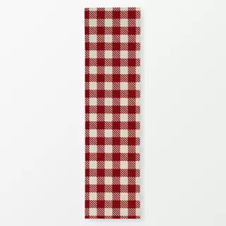 Tischläufer Weihnachtskaro Rot