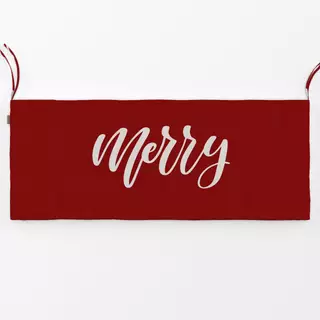 Bankauflage Merry Weihnachtsrot