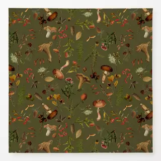 Tischdecke Herbst Wald Grün