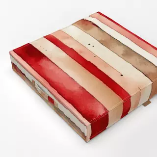 Bodenkissen Frohe Weihnachten Streifen 1