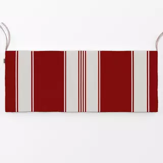 Bankauflage Weihnachtsstreifen Rot 1