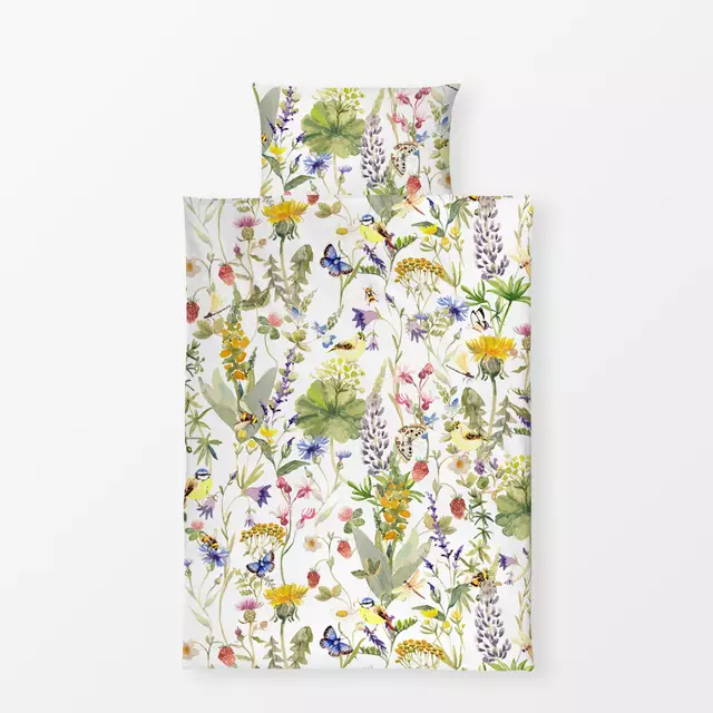 Bettwäsche Bunte Wild- und Wiesenblumen von Uta Naumann